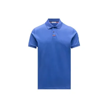 Moncler SS22 Polo Shirts Men Ink Blue