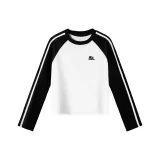 Women's Cropped White & Black