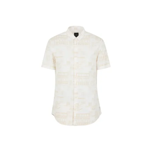 ARMANI EXCHANGE SS24 Shirt Men's Ecru