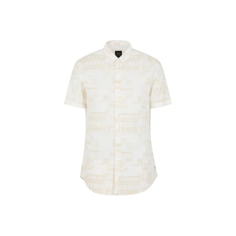 ARMANI EXCHANGE SS24 Shirt Men's Ecru-0