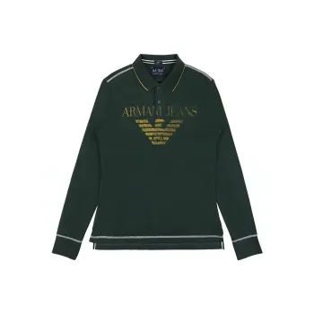ARMANI JEANS Polo Shirts Men Green