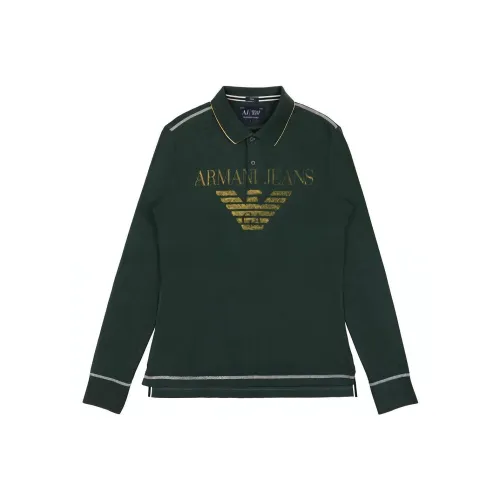ARMANI JEANS Polo Shirts Men Green