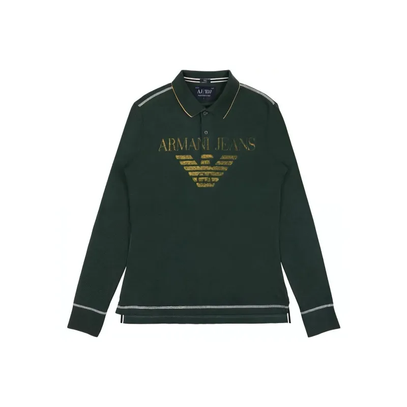 ARMANI JEANS Polo Shirts Men Green-0