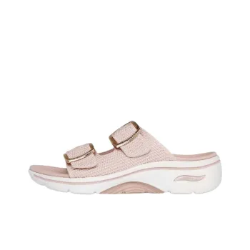 Skechers GO Walk Arch Fit 2.0 Shock Absorbers Slide Slippers Women's Pink