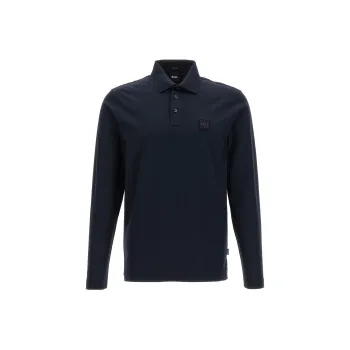 HUGO BOSS Logo patch Cotton Polo Shirt