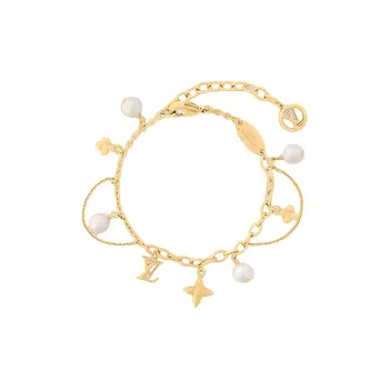 LOUIS VUITTON Metal, Resin, Bead Bracelets Women's Gold
