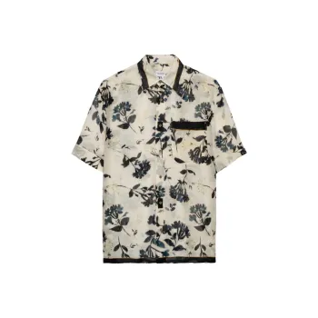 ZARA Shirts Men Gray White