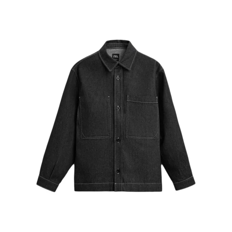 ZARA Shirts Men Black-0