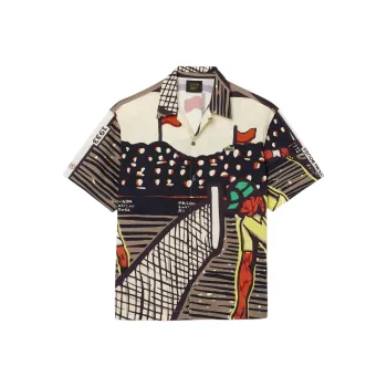 LACOSTE Maison Château Rouge Collaboration Shirts Unisex Beige