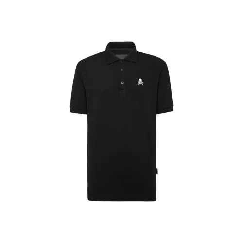 PHILIPP PLEIN Polo Shirts Men Black