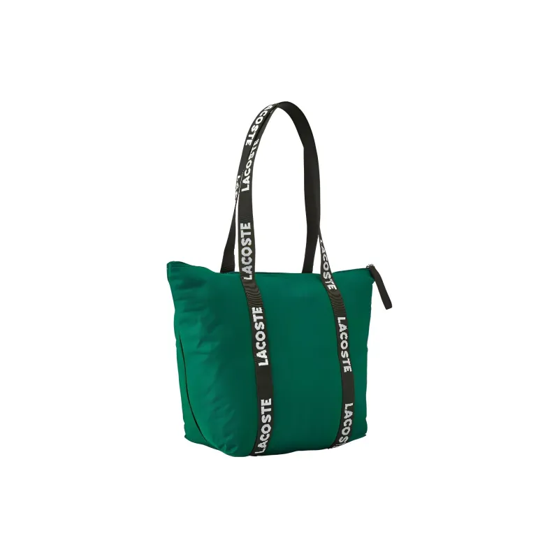 LACOSTE Fabric Tote Bag, Shopping Bag, Handbag, Shoulder Bag Regular Women's Green-2