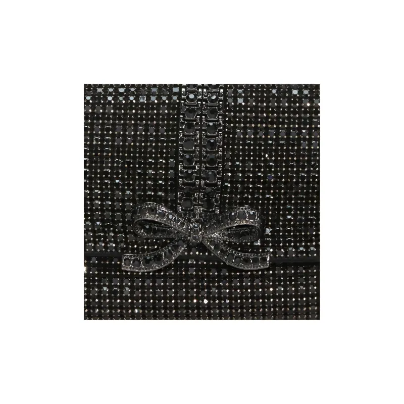 Self portrait Bow Detailed Embellished Top Handle Bag-5