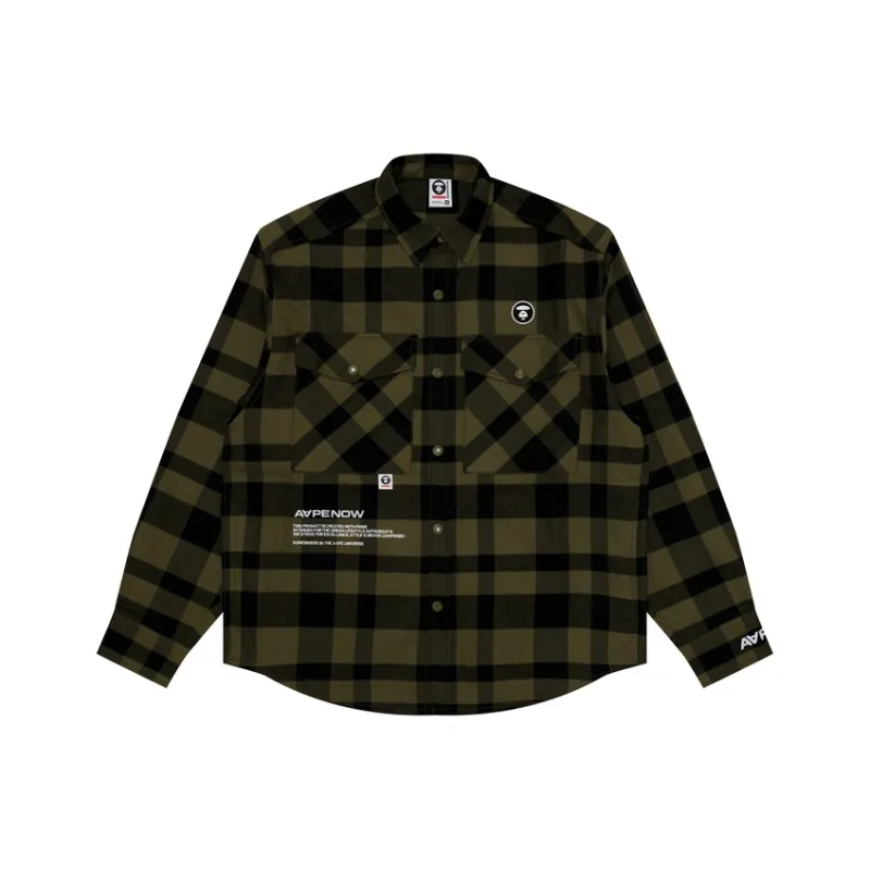 Aape Check pattern Cotton Shirt-2