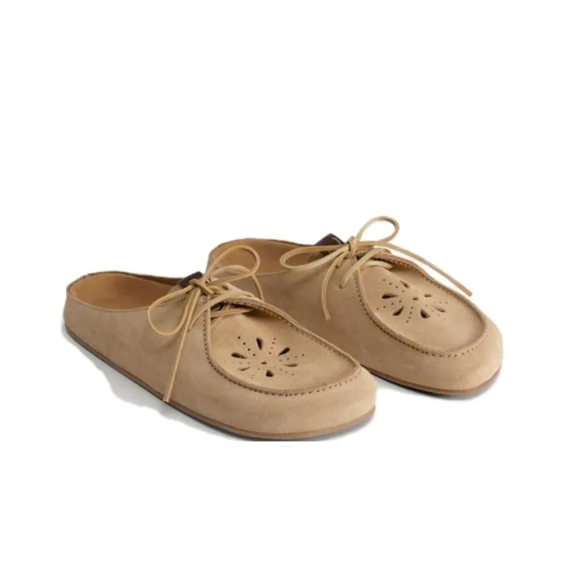 ZARA LIMITED EDITION Abrasion Resistant Closed Toe Slippers Men's Beige-2