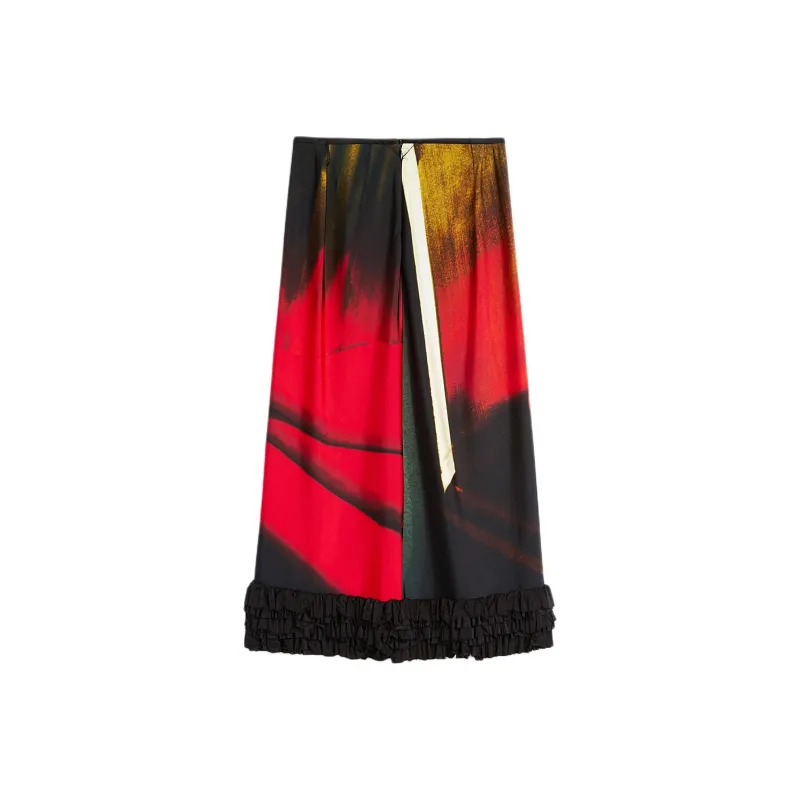 JIL SANDER Printed Midi Skirt-1