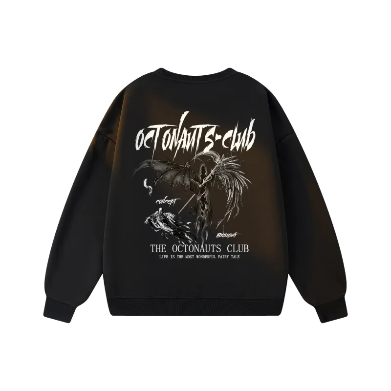 Small Columns Under The Sea Sweatshirt Unisex-6