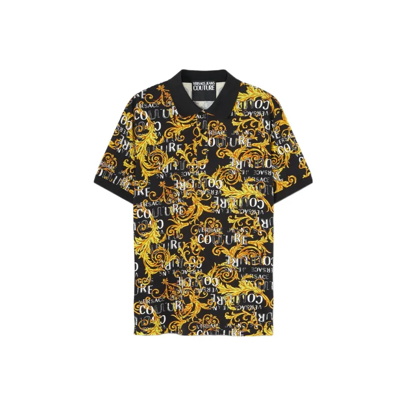 VERSACE JEANS COUTURE Polo Shirts Men Black-0