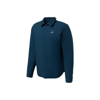PUMA Paisley Woven Reversible Shacke Shirt Men's Blue