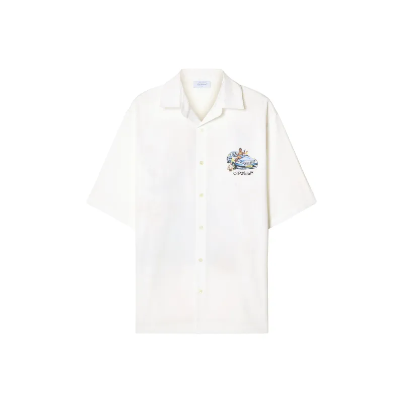 Off  Fresco Arrow Button Up Shirt-0