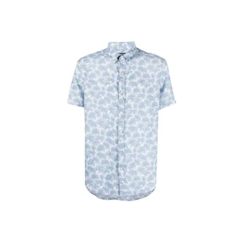 MICHAEL KORS Linen Palm-print Shirt