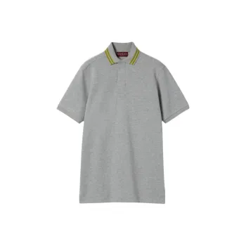 GUCCI SS25 Polo Shirt Men's Gray