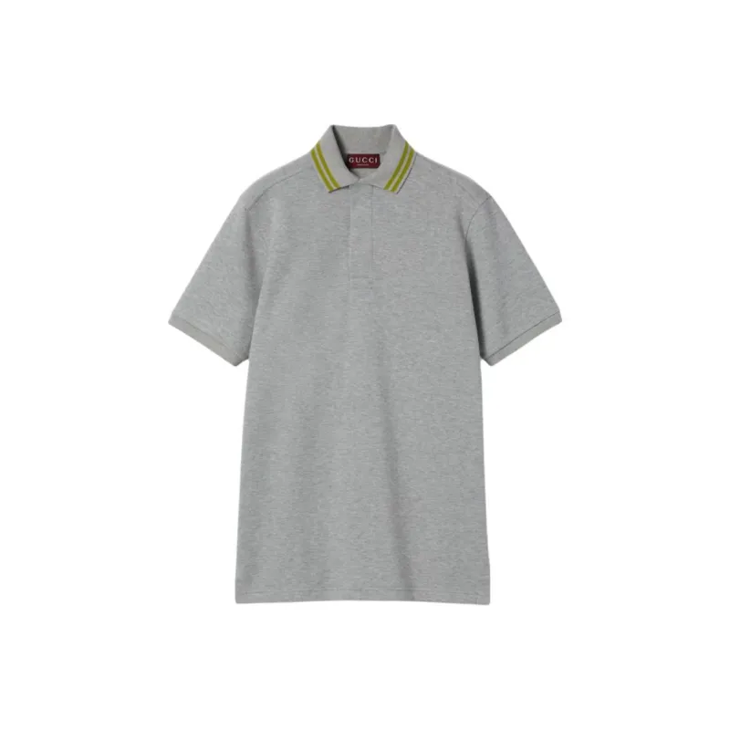 GUCCI SS25 Polo Shirt Men's Gray-0