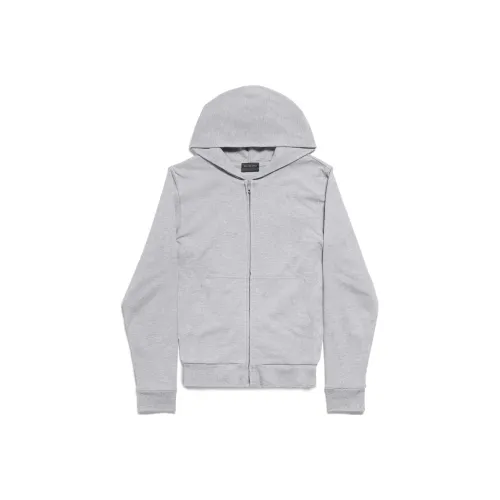 Balenciaga FW24 Sweatshirt Slim Fit Unisex Gray White