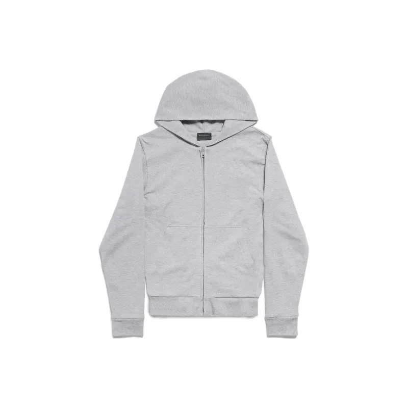Balenciaga FW24 Sweatshirt Slim Fit Unisex Gray White-0