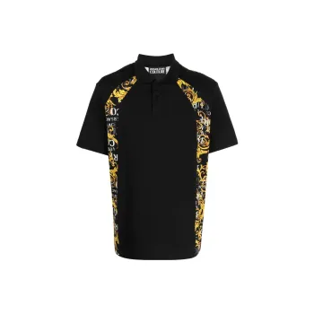 VERSACE JEANS COUTURE Barocco print Short sleeve Polo Shirt