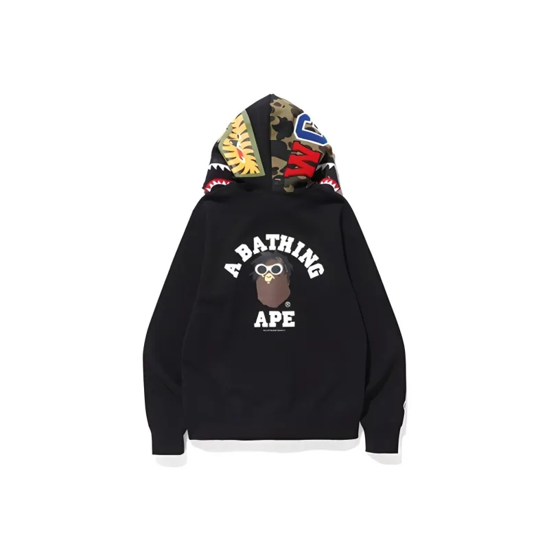 A BATHING APE Wiz Khalifa Shark Full Zip Hoodie-1