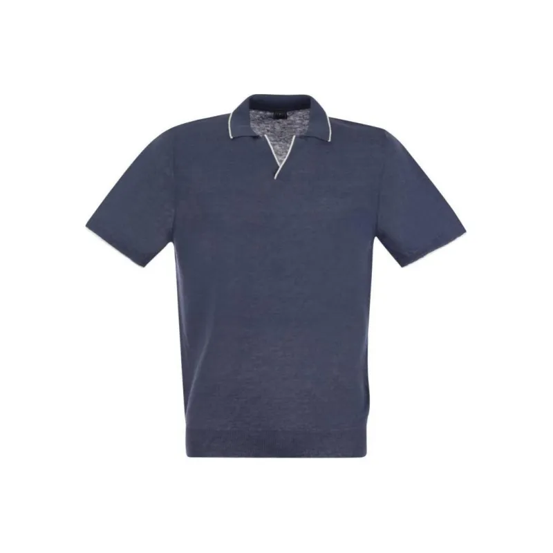 FEDELI Fine knit Polo Shirt-0