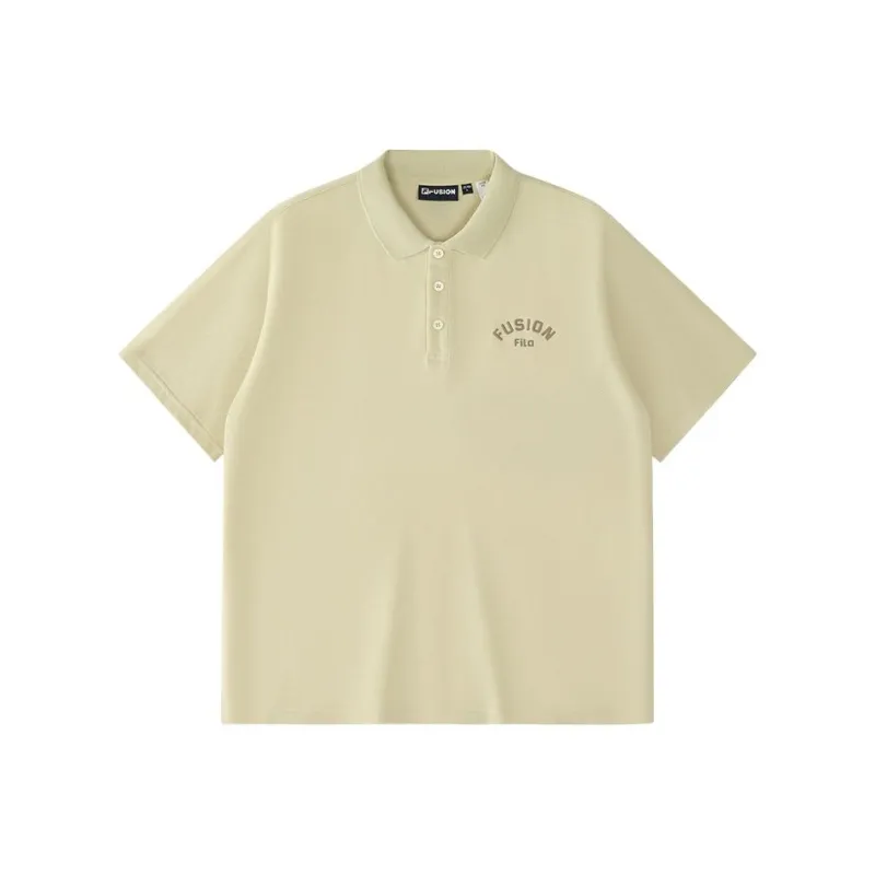 FILA FUSION FOBFUSION LIFE Polo Shirt Men's Coffee Scented Khaki-0