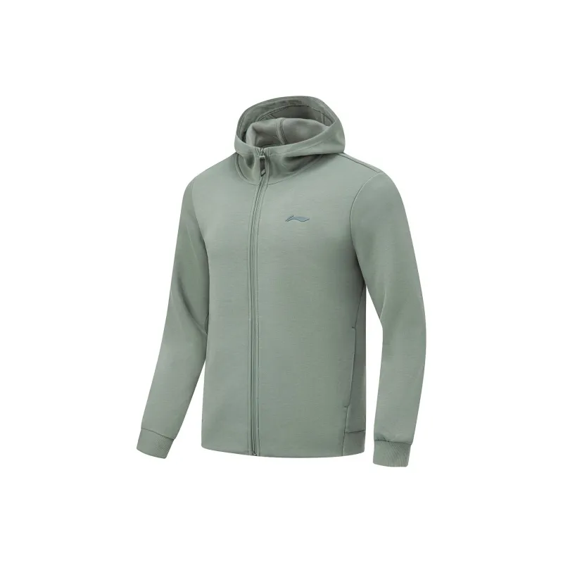 LiNing Fitness Series Sweatshirt Men's Gray Green-0