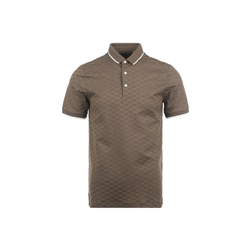 EMPORIO ARMANI SS25 Polo Shirt Men's Coffee-0