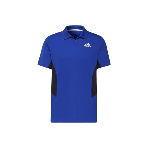 Adidas TennisAEROREADY Polo Shirt Men's Cobalt Blue/White