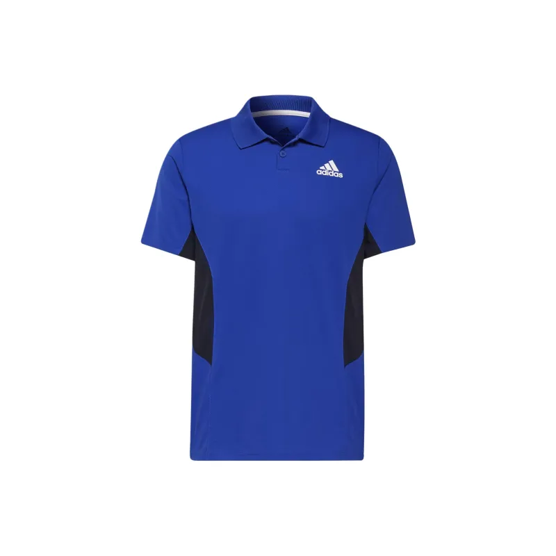 Adidas TennisAEROREADY Polo Shirt Men's Cobalt Blue/White-0