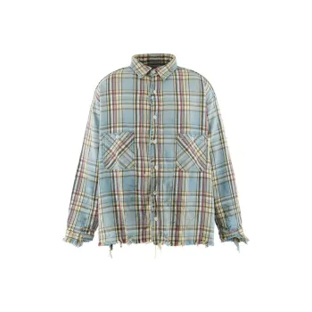 SAINT Mxxxxxx LASTMAN Collaboration Shirts Unisex Light Blue