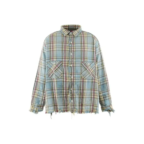 SAINT Mxxxxxx LASTMAN Collaboration Shirts Unisex Light Blue