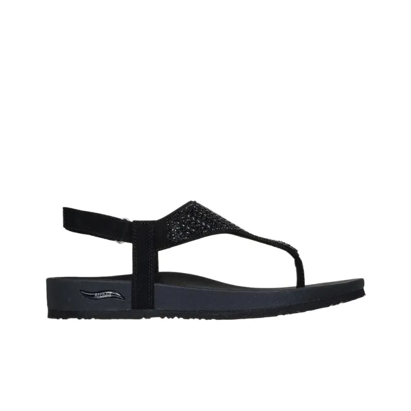 Skechers Arch Fit Meditation Slip Resistant Flip Flops Women's Black-1