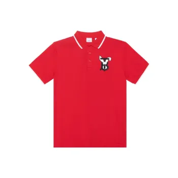 Burberry SS23 The Year Of The Rabbit SS23 Polo Shirt Men's Bright Red