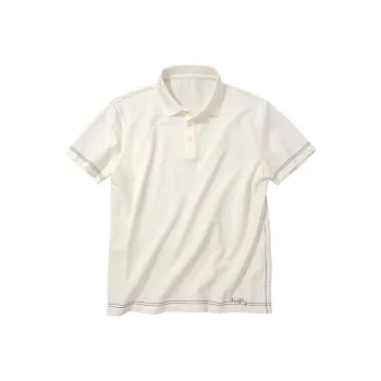 Mr.Bu Polo Shirt Men's Moon White