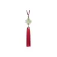 Hetian Jade: Chinese Knots Car Pendant (Burgundy)