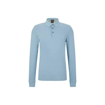 HUGO BOSS Logo Patch Stretch Polo Shirt