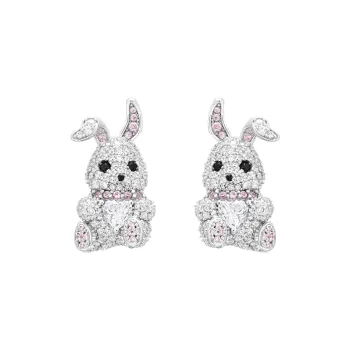 GEMOLA Synthetic Cubic Zirconia Clip On Earrings Women's