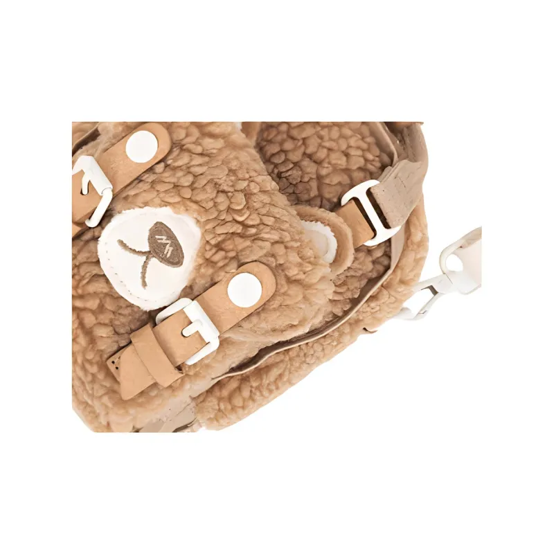 Doughnut Polyester Plush Bag Handbag Shoulder Bag Crossbody Bag Mini Unisex Taboo/hazelnut-3