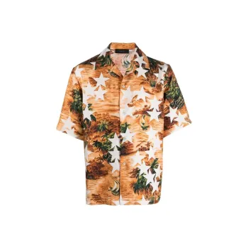 AMIRI Tropical Star Camp Shirt