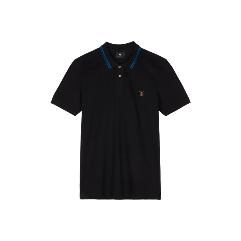 Paul Smith Broad Stripe Zebra Polo Shirt-0