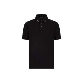 EMPORIO ARMANI Jersey Polo Shirt With Logo Collar