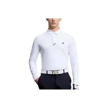 FILA Golf Series Polo Shirts Men Jade White