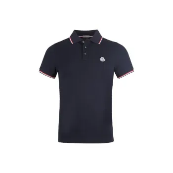 Moncler Logo Patch Short Sleeved Polo Shirt